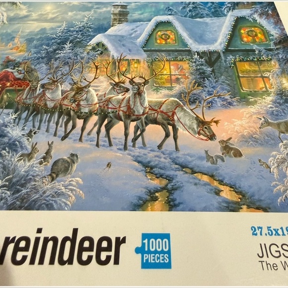 Jigsaw puzzle - The Warm Scene Pictures brand - Christmas Reindeer - 1000 pieces - Picture 5 of 5